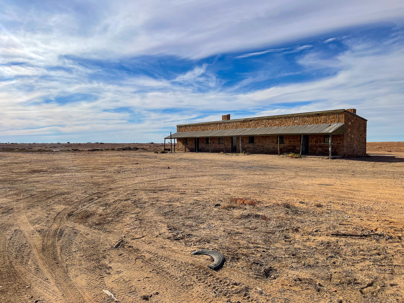 Abandoned Ghan Railway station on Oodndatta Track