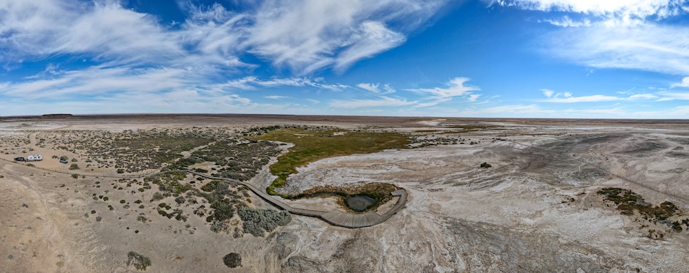 Aerial photo of the Bubbler