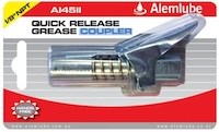 Quick release grease gun coupler