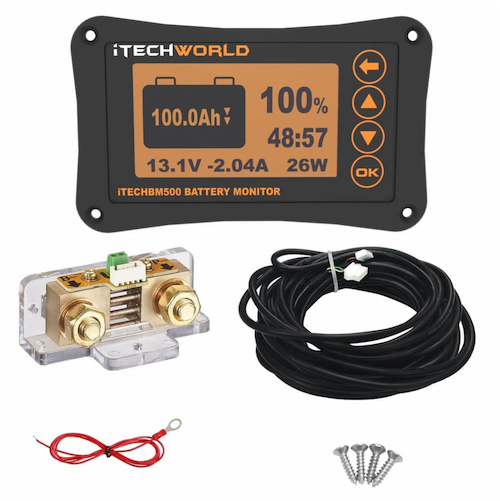 Itechworld ItechBM500 500Amp battery monitor with shunt